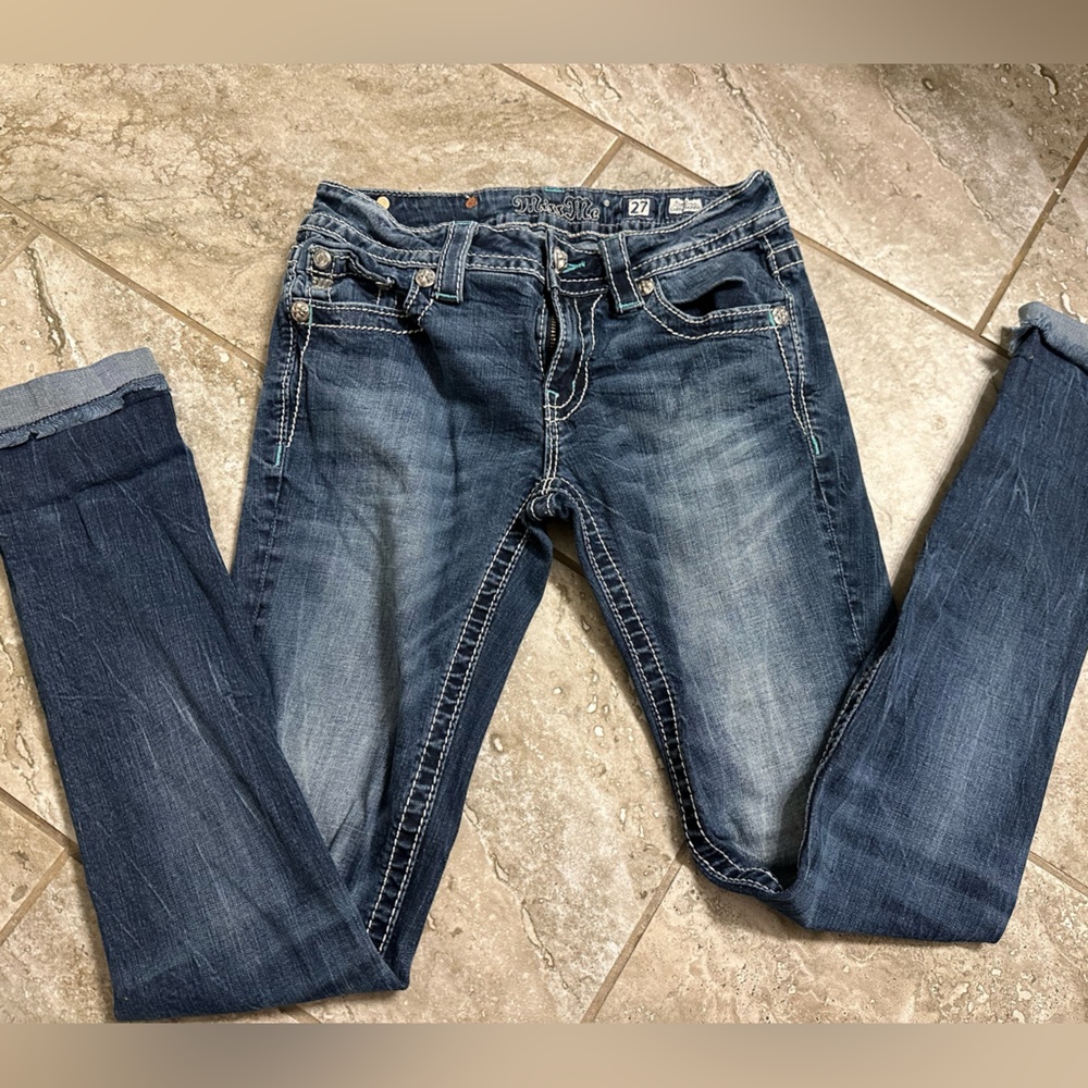 Miss Me Cuffed Skinny Jeans | Size: 27 | Lightly Worn